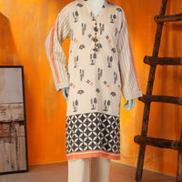 Khaddi Off White Kurti- J. Junaid Jamshed