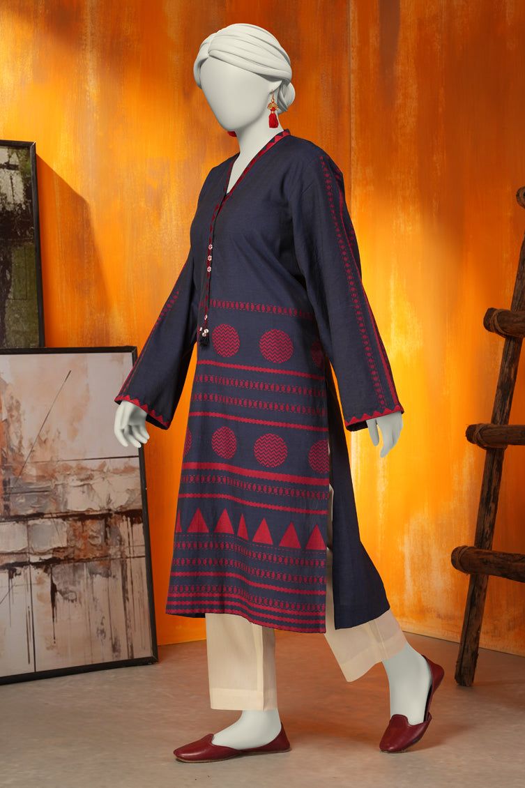 Khaddi Blue Kurti- J. Junaid Jamshed