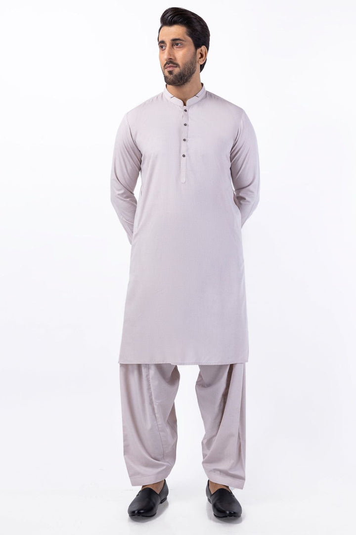Blended Beige Kameez Shalwar - Almirah