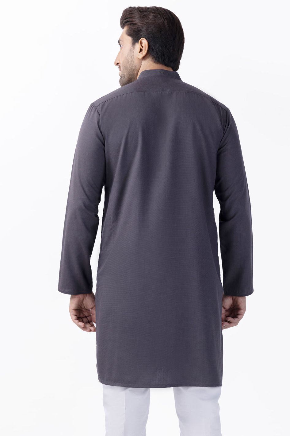 Blended Grey Kurta - Almirah