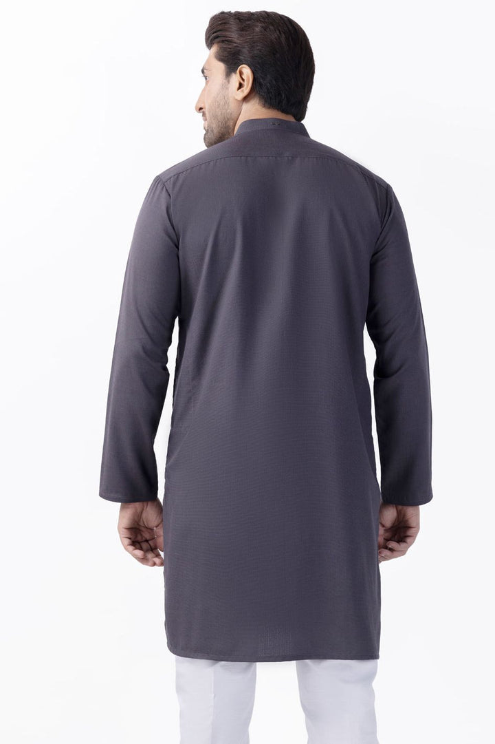 Blended Grey Kurta - Almirah