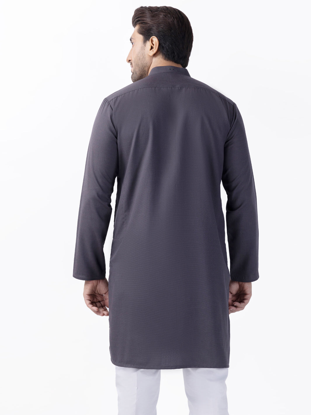 Blended Grey Kurta - Almirah