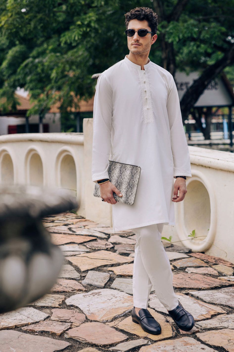 Cotton Off White Kurta Trouser - Almirah