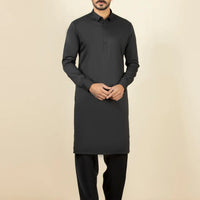 Polyester Black Shalwar Kameez - J. Junaid Jamshed