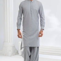 Blended Grey Shalwar Kameez - Almirah