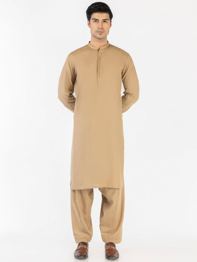 Blended Beige Shalwar Kameez - Almirah