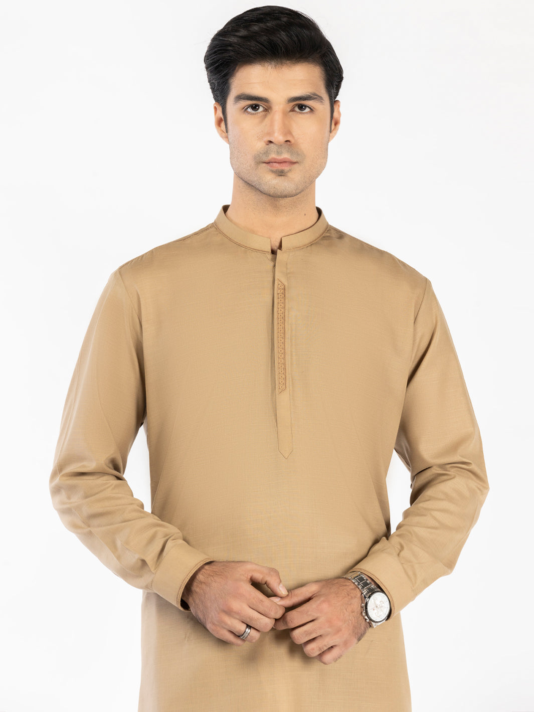 Blended Beige Shalwar Kameez - Almirah