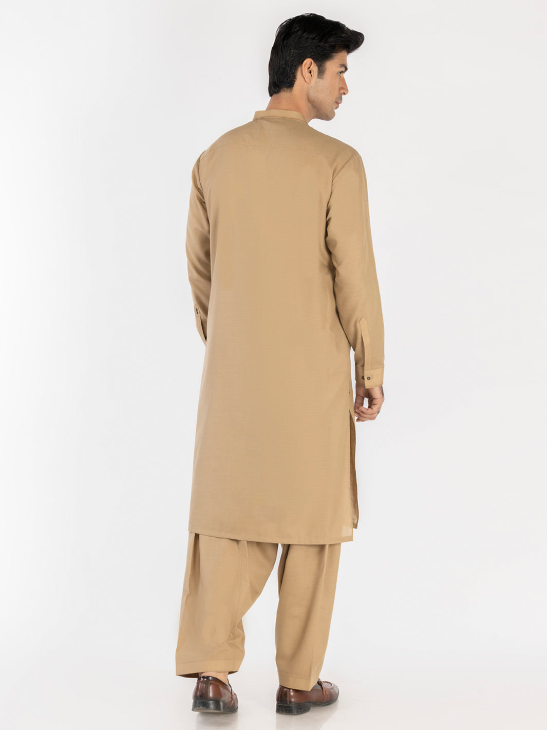 Blended Beige Shalwar Kameez - Almirah