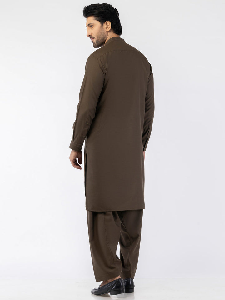 Blended Brown Shalwar Kameez - Almirah