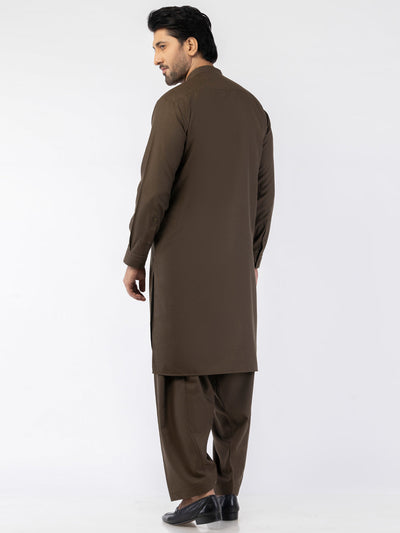 Blended Brown Shalwar Kameez - Almirah