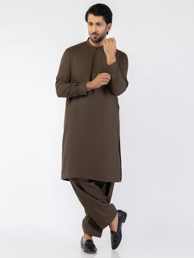 Blended Brown Shalwar Kameez - Almirah