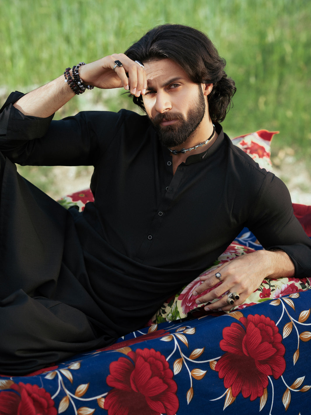 Blended Black Shalwar Kameez - Almirah