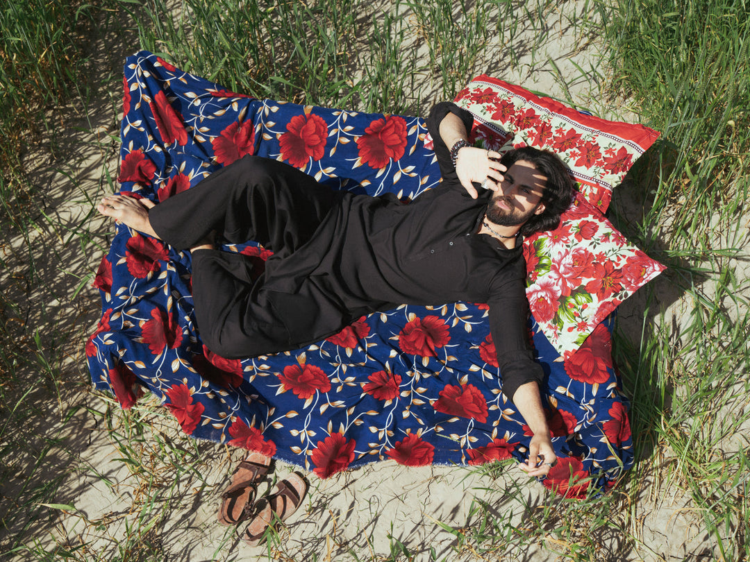 Blended Black Shalwar Kameez - Almirah