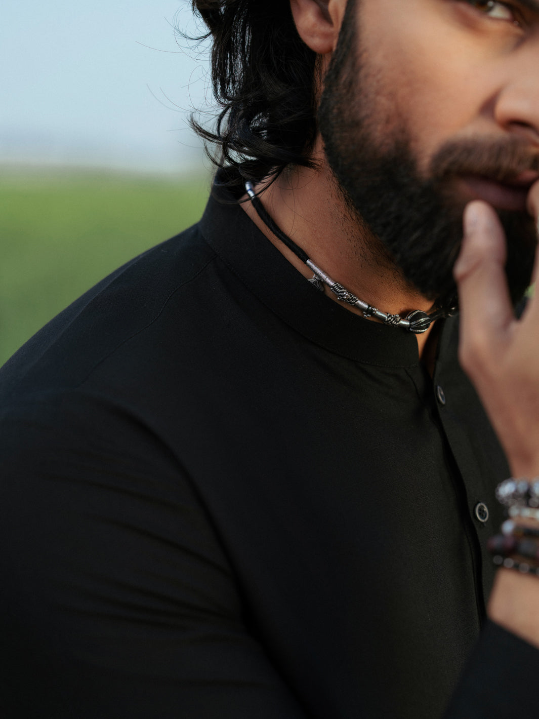 Blended Black Shalwar Kameez - Almirah