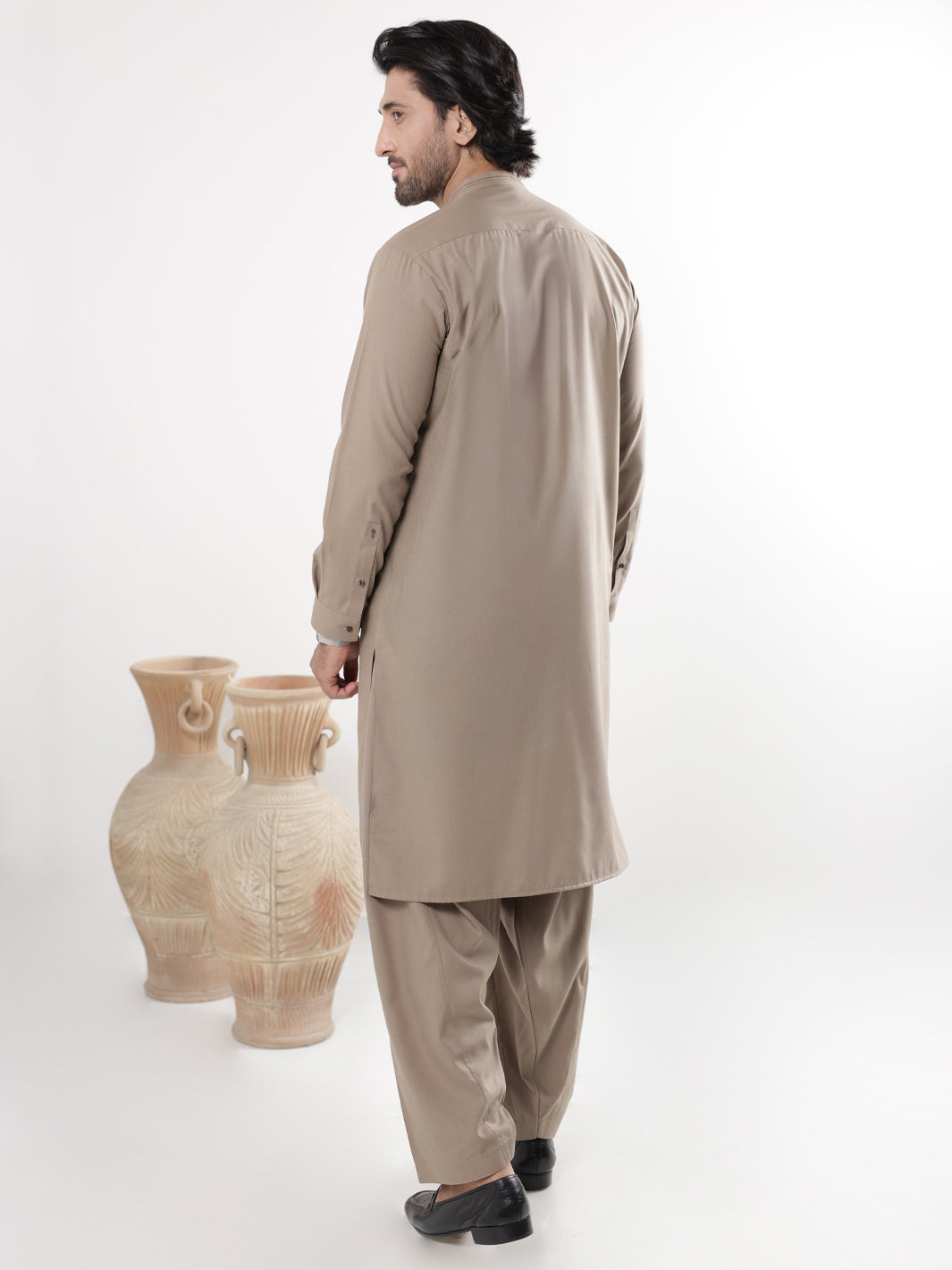 Blended Brown Shalwar Kameez - Almirah
