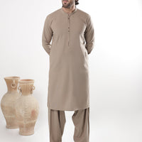 Blended Brown Shalwar Kameez - Almirah