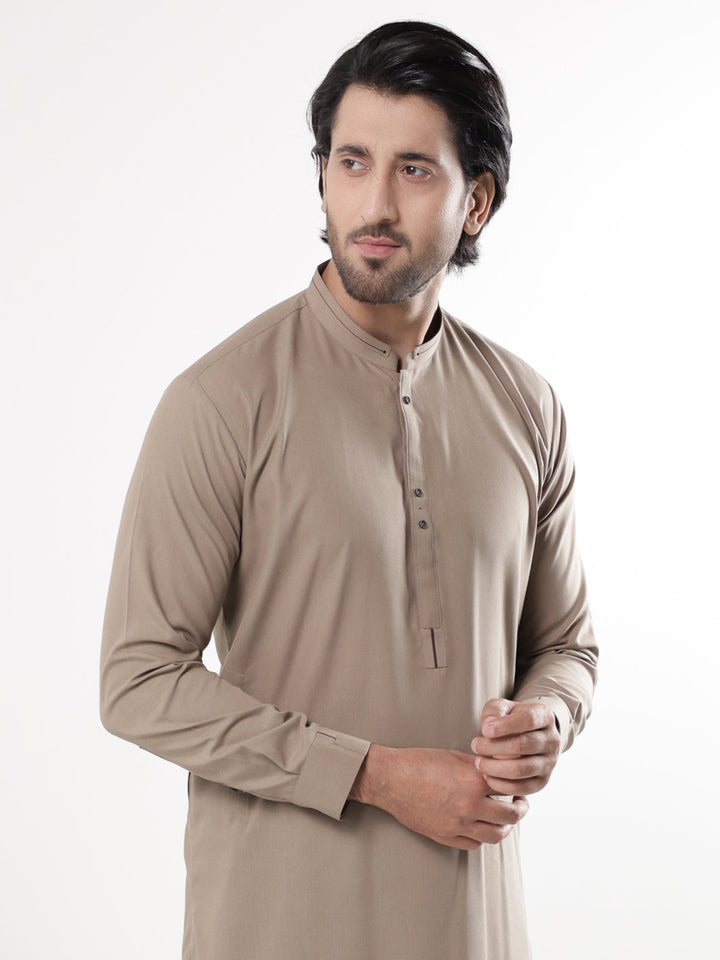 Blended Brown Shalwar Kameez - Almirah