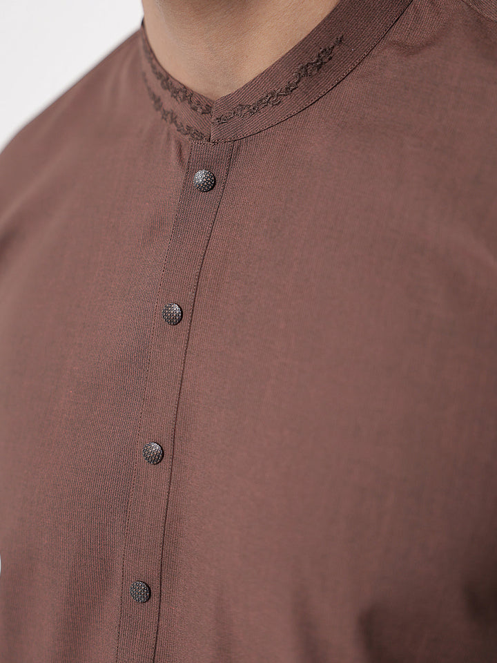 Blended Brown Shalwar Kameez - Almirah