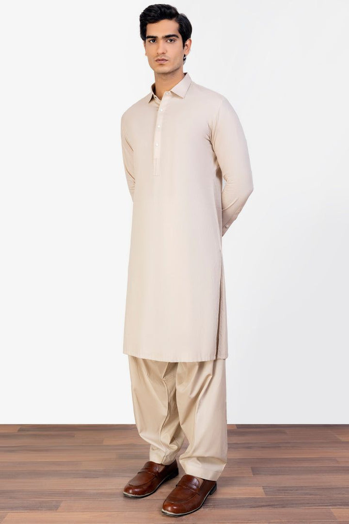 Cotton Fawn Kameez Shalwar - J. Junaid Jamshed
