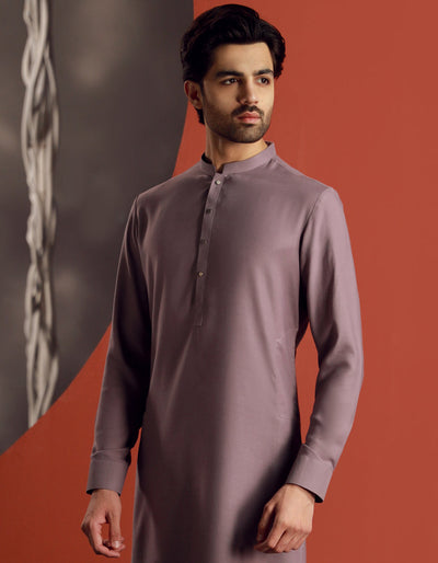 Blended Purple Shalwar Kameez - J. Junaid Jamshed