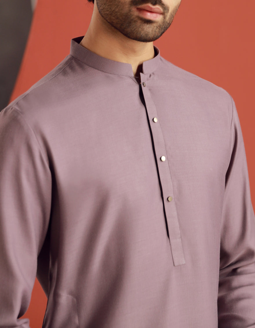 Blended Purple Shalwar Kameez - J. Junaid Jamshed