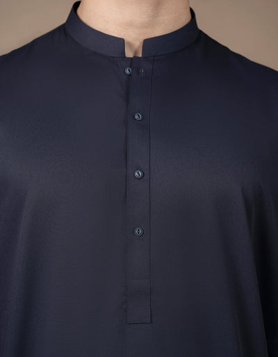 Blended Black Kurta Trouser - J. Junaid Jamshed