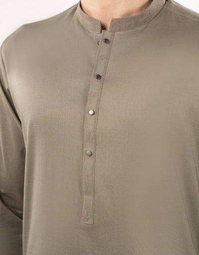 Cotton Green Kurta Trouser - J. Junaid Jamshed