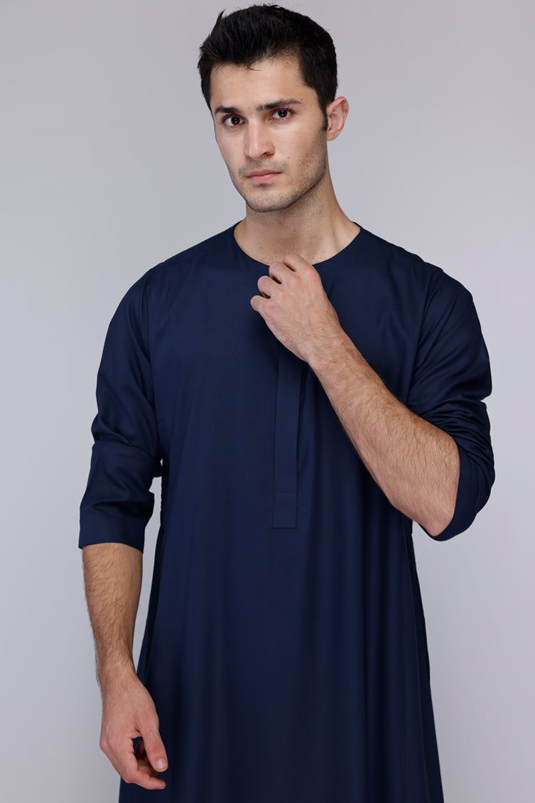 Blended Blue Jubba - J. Junaid Jamshed