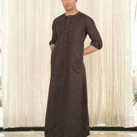 Blended Brown Jubba - J. Junaid Jamshed