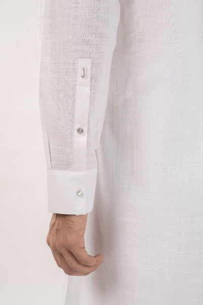 Cotton White Kurta Trouser - J. Junaid Jamshed