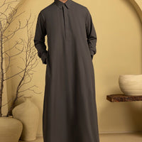 Polyester Green Jubba - J. Junaid Jamshed