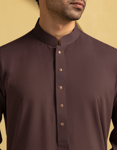 Blended Brown Jubba - J. Junaid Jamshed