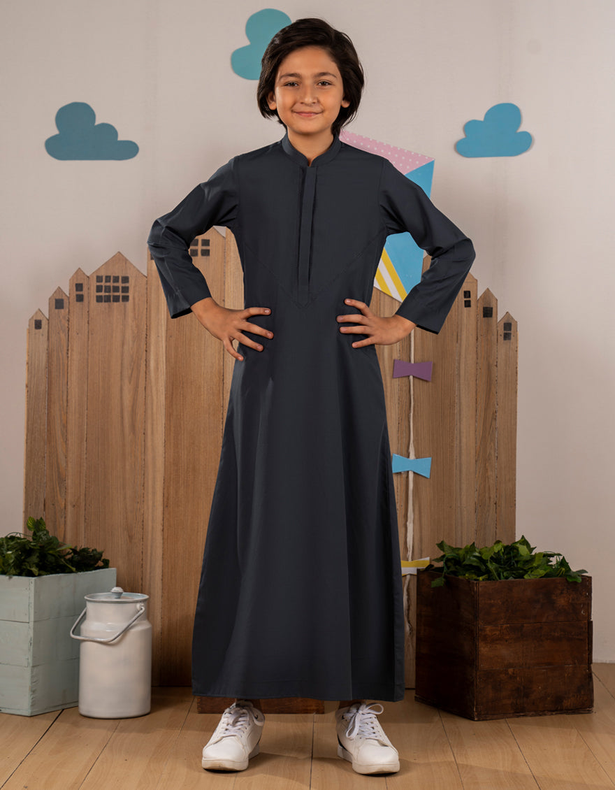 Blended Teal Blue Jubba - J. Junaid Jamshed