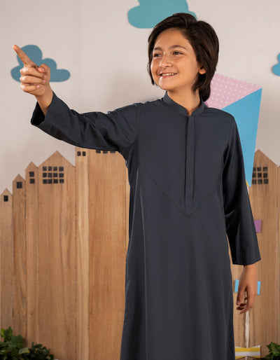 Blended Teal Blue Jubba - J. Junaid Jamshed