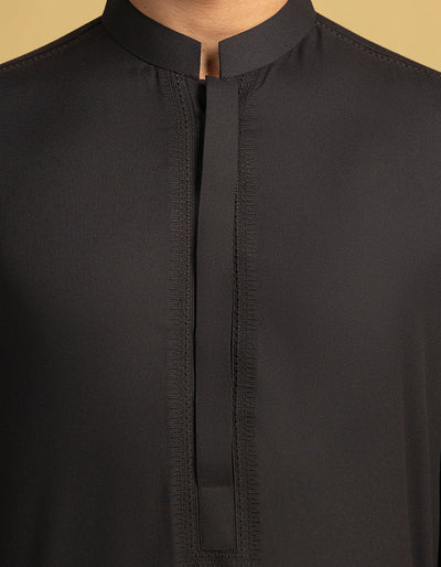 Blended Black Jubba - J. Junaid Jamshed