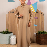 Blended Khaki Jubba - J. Junaid Jamshed