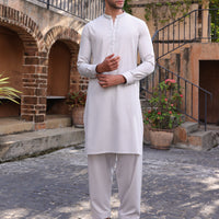 Blended Grey Shalwar Kameez- J. Junaid Jamshed