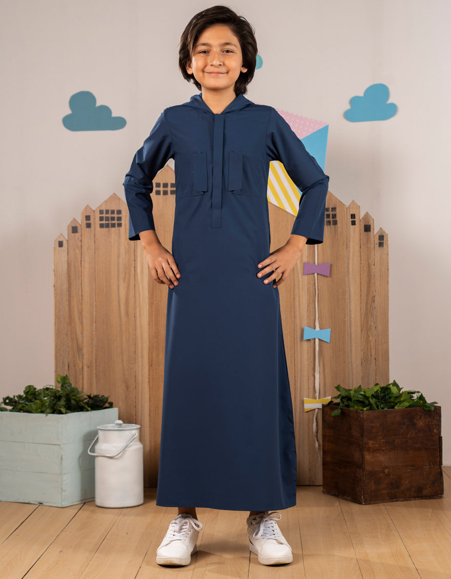 Blended Blue Jubba - J. Junaid Jamshed