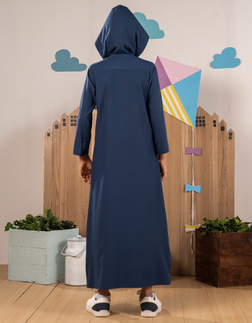 Blended Blue Jubba - J. Junaid Jamshed