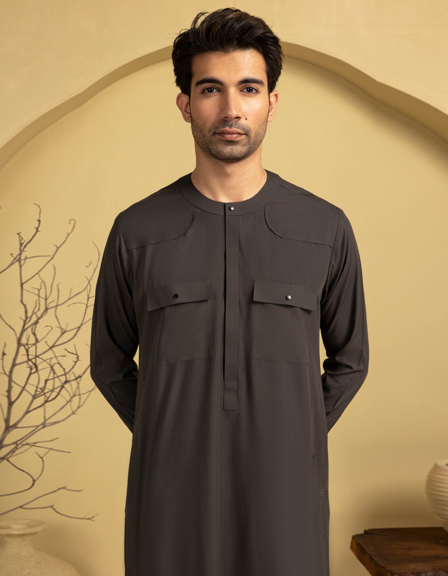 Blended Green Jubba - J. Junaid Jamshed