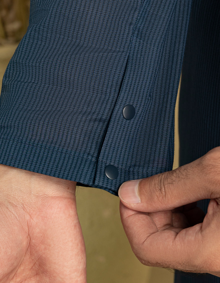 CVC Blue Kurta - J. Junaid Jamshed