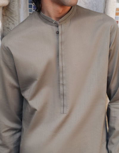 CVC Brown Kurta - J. Junaid Jamshed