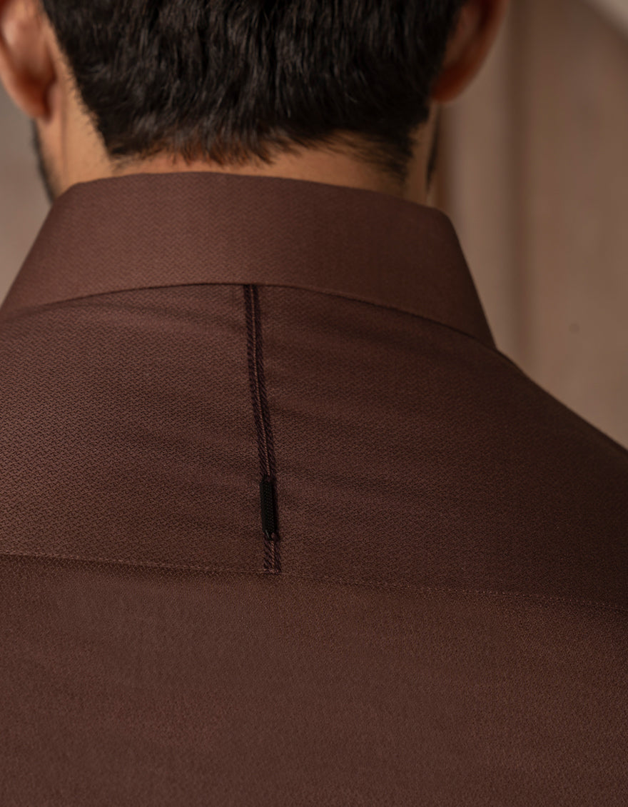 Cotton Brown Shalwar Kameez - J. Junaid Jamshed