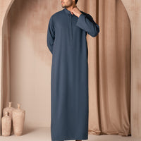 Blended Teal Blue Jubba - J. Junaid Jamshed