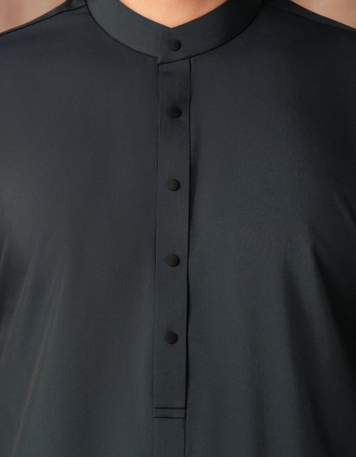 Blended Dark Green Jubba - J. Junaid Jamshed