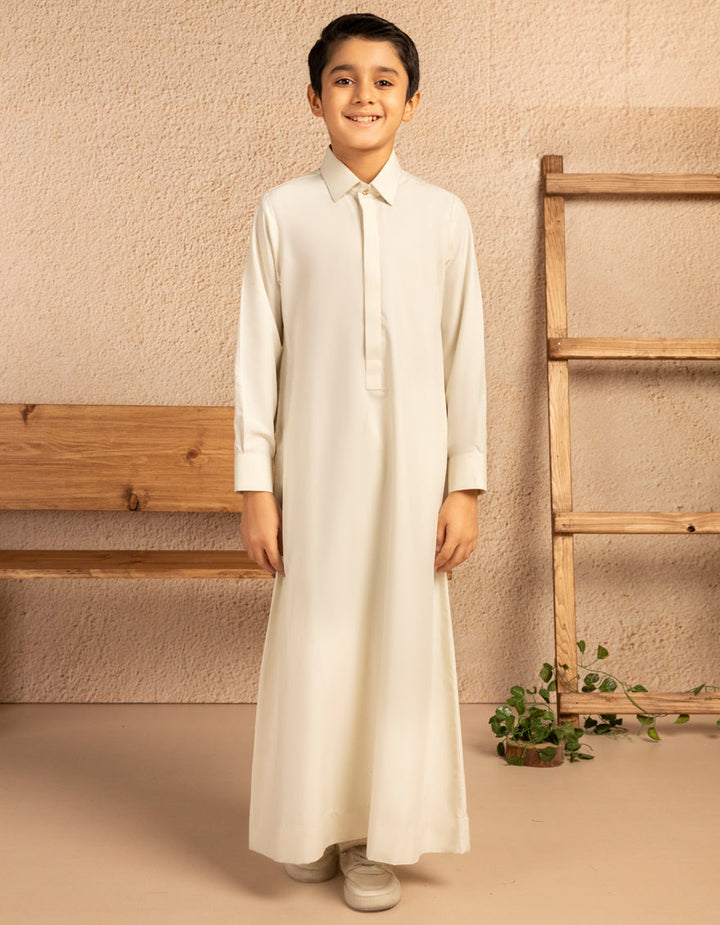 Blended Cream Jubba - J. Junaid Jamshed