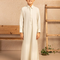 Blended Cream Jubba - J. Junaid Jamshed