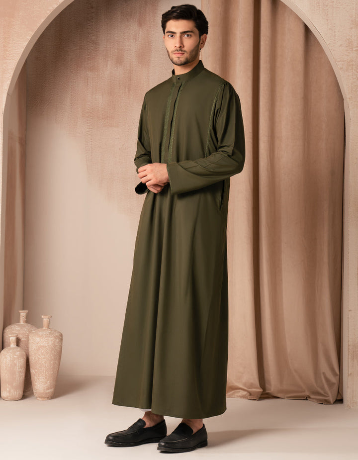 Blended Green Jubba - J. Junaid Jamshed