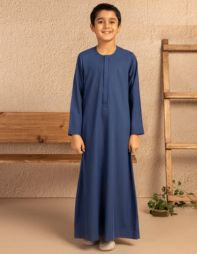 Blended Blue Jubba - J. Junaid Jamshed