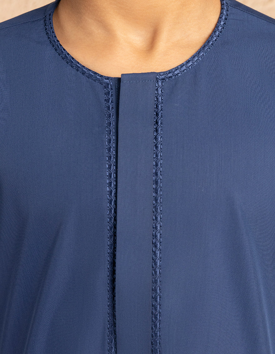 Blended Blue Jubba - J. Junaid Jamshed
